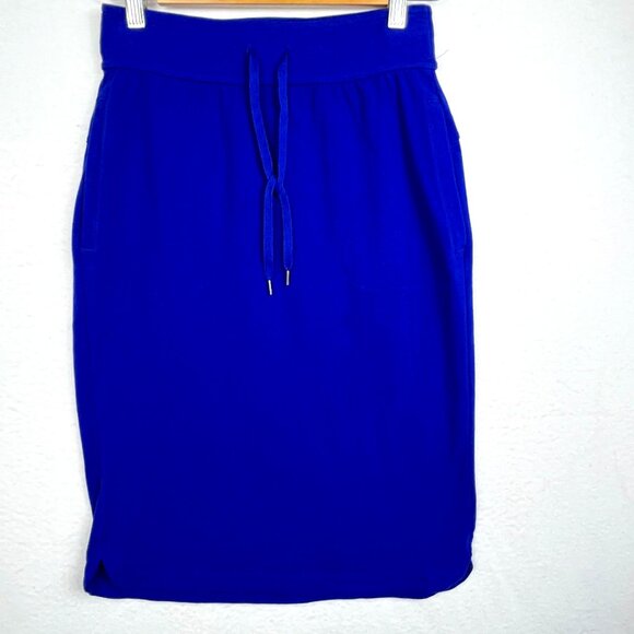 Tek Gear DryTek Womens Blue Elastic Waist Drawstring Long Skirt Size XS Stretch - Picture 1 of 9